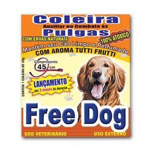 Coleira para Cães Antipulga 45cm Free Dog