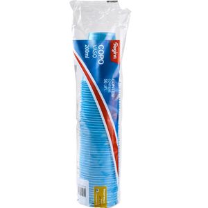 Copo Plastico Regina Com 50 200ml Azul