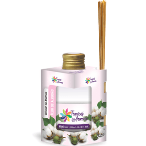Difusor Tropical Aromas  250ml Flor de Algodão